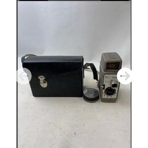 Artsy Vintage Bell & Howell One-Nine 8mm Movie Camera Silver Textured Finish